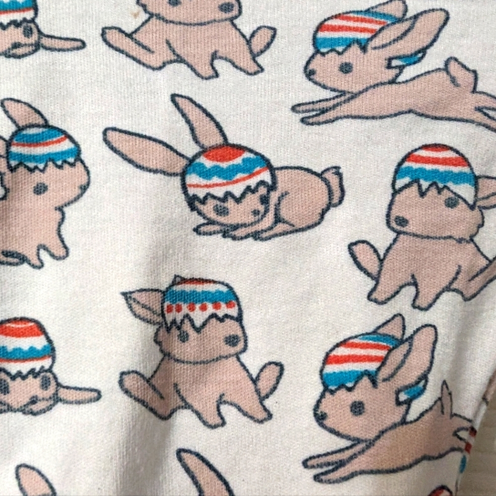 Roller Rabbit cotton boys pants with Bunny easter design